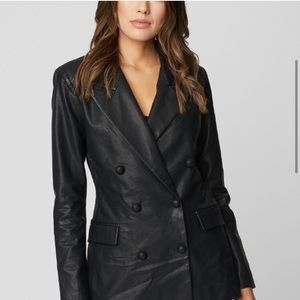 NWT Blank NYC Faux Leather Double Breasted Blazer